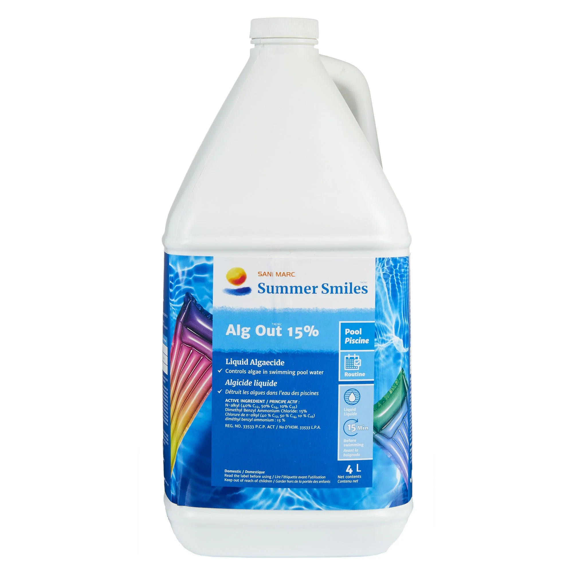 Algicide liquide pour piscine - Alg out 15%