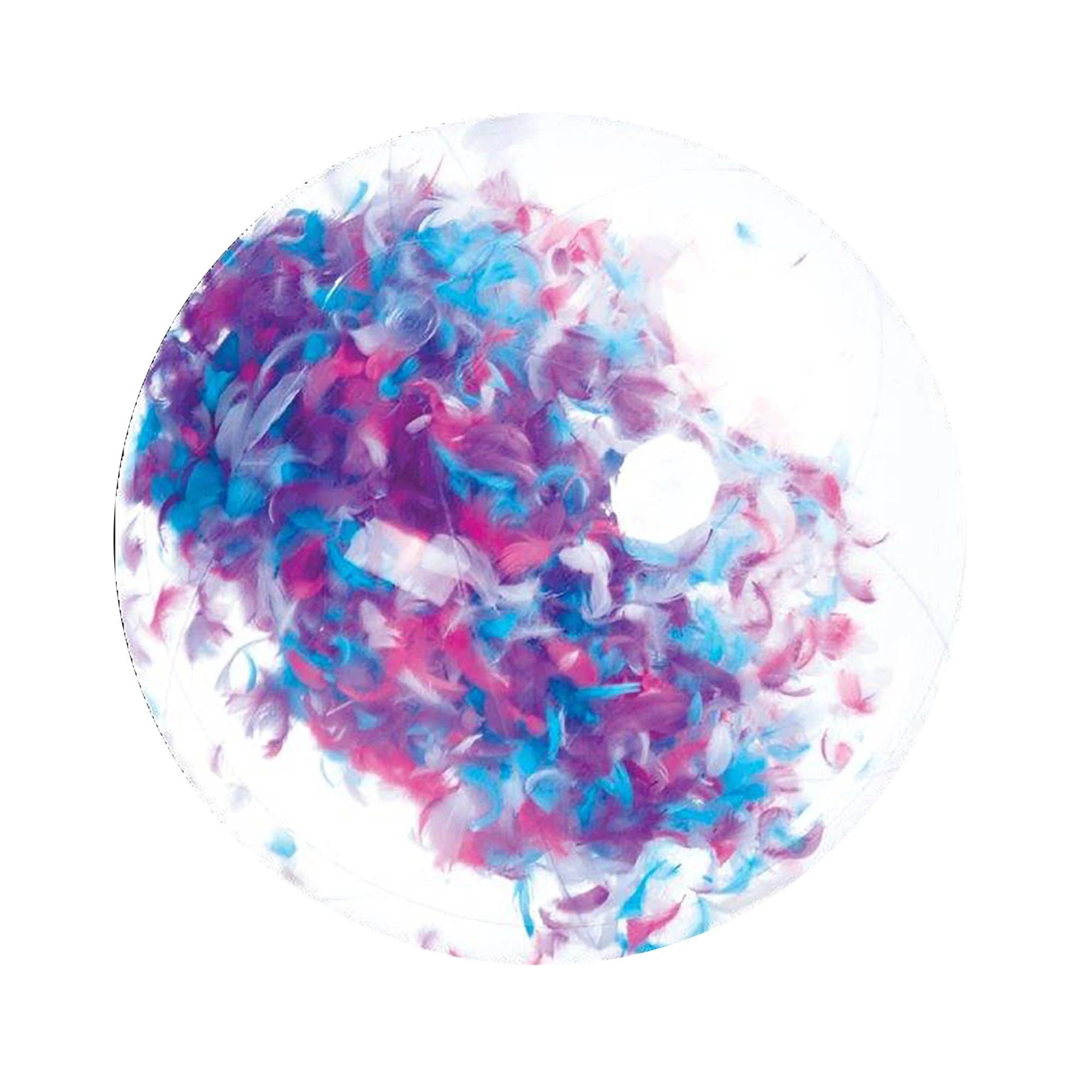 Ballon gonflable avec plumes
