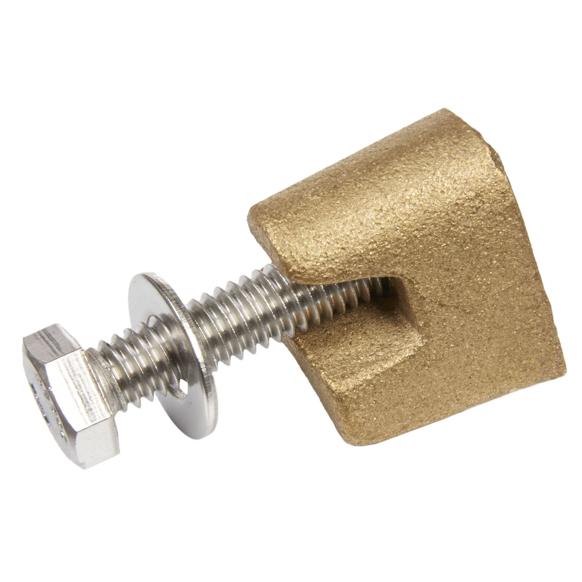 Paire de blocs d`ancrage en laiton