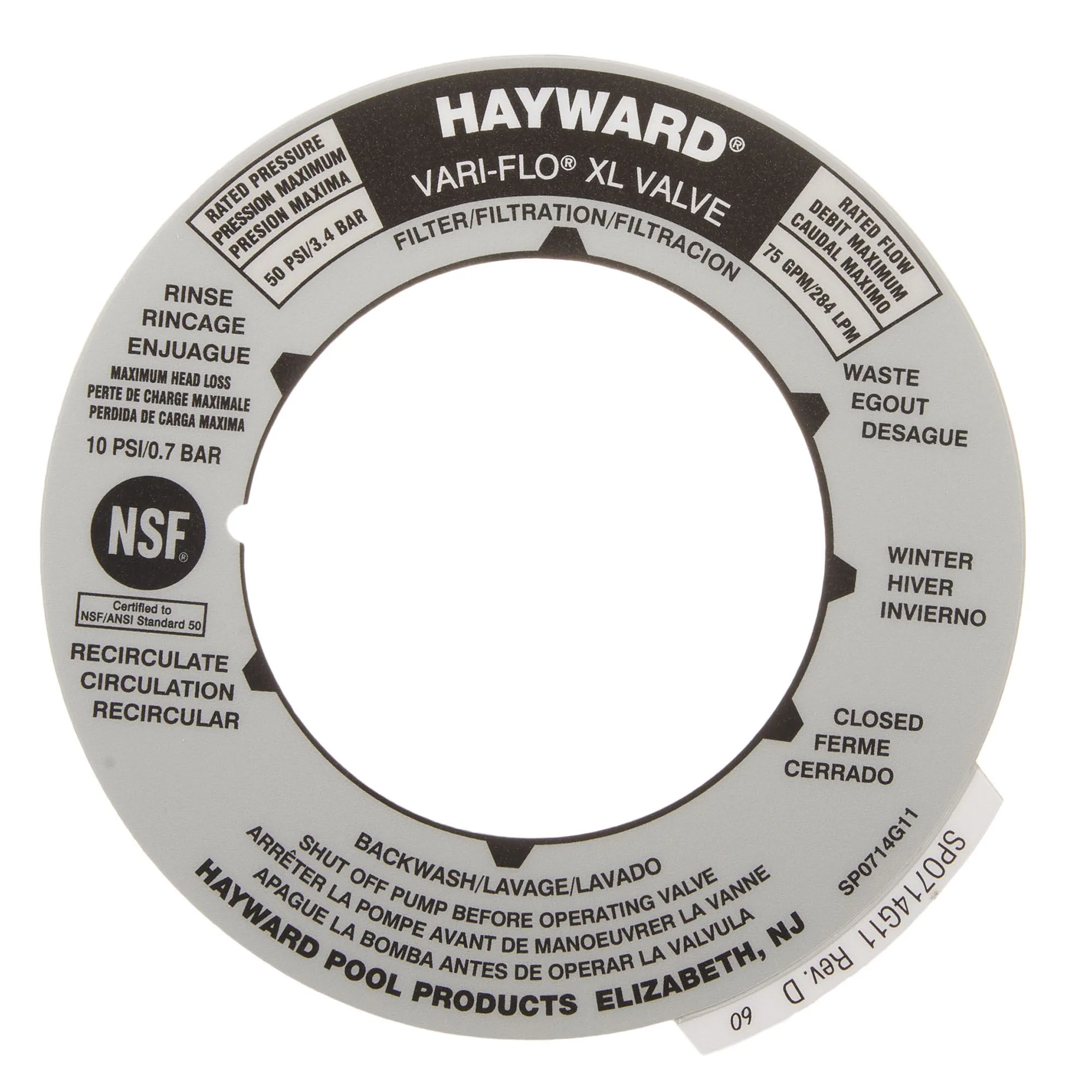 Collant pour couvert SPX0714G11 Hayward