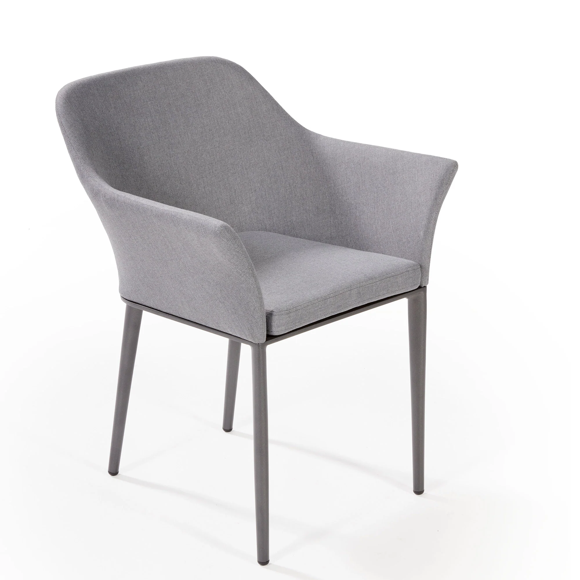 ENSEMBLE DINER ARUBA 48'' GRISE + 4 CHAISES VALENCE - Image 3