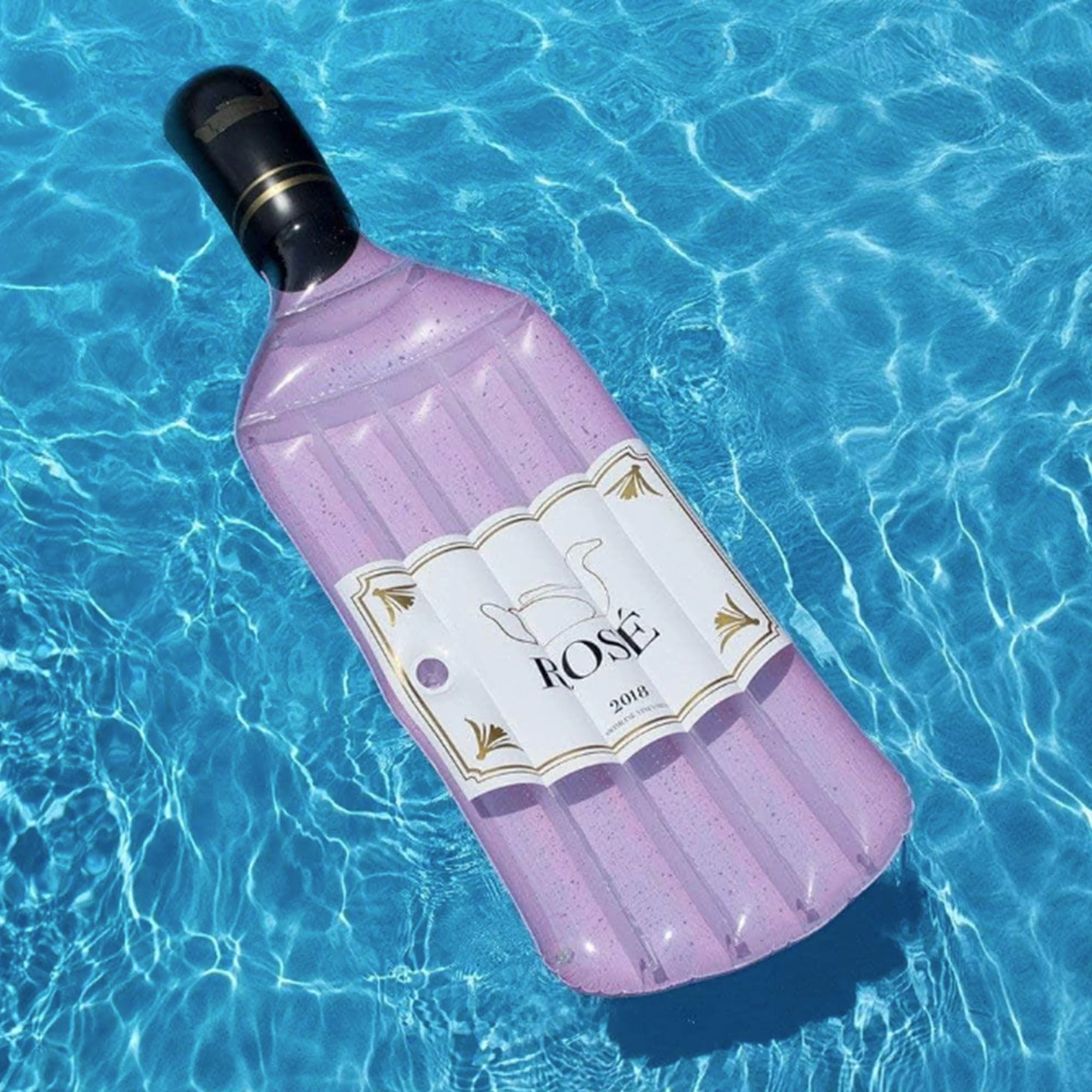 Flotteur en forme de bouteille de rosé - Image 2