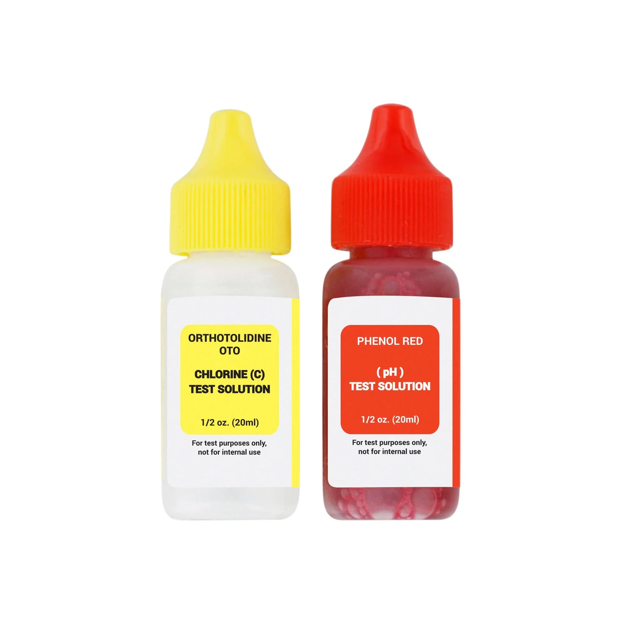 Recharge pour kit de test liquide – Chlore et pH – gouttelettes