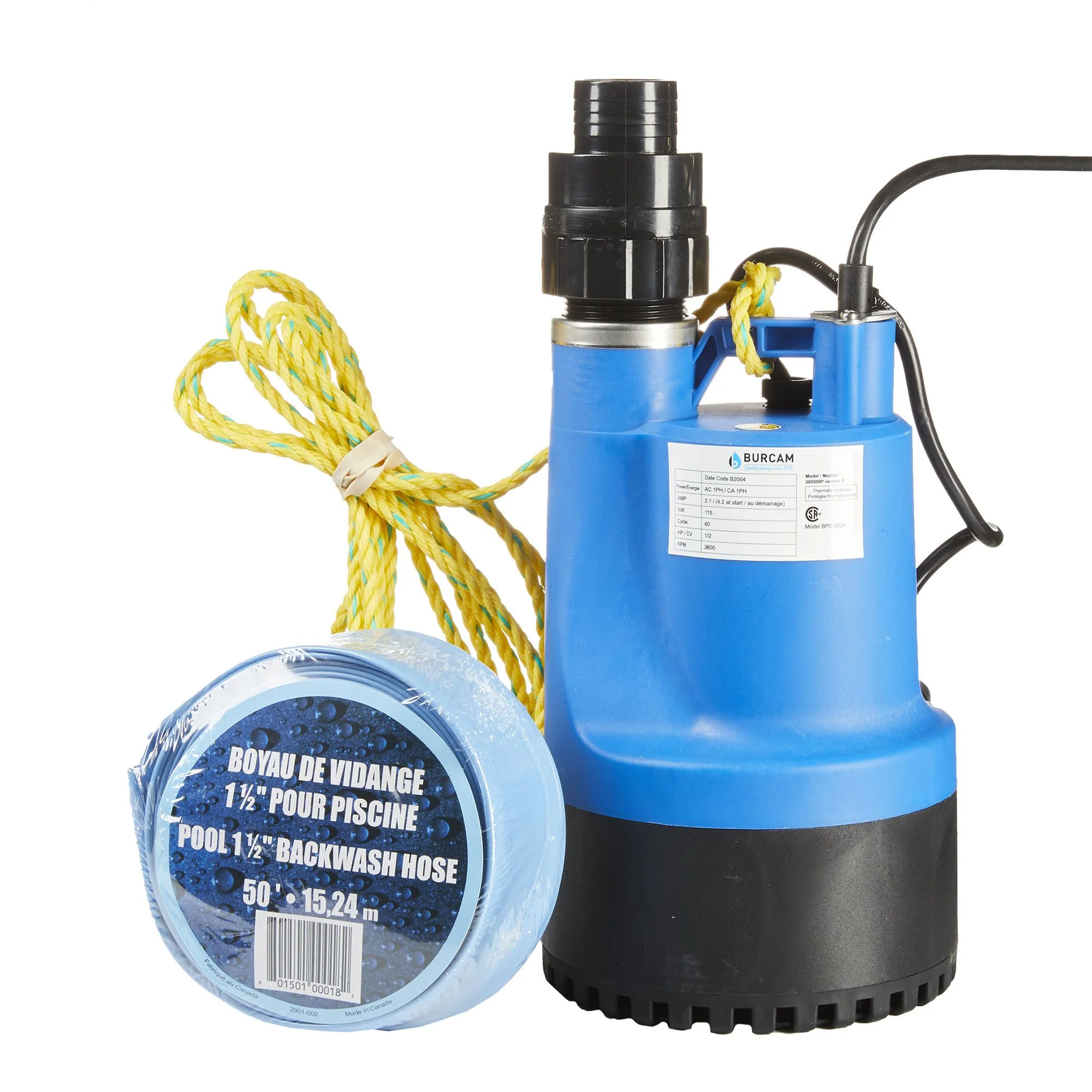 Pompe submersible avec flotte automatique 300509PS - Burcam