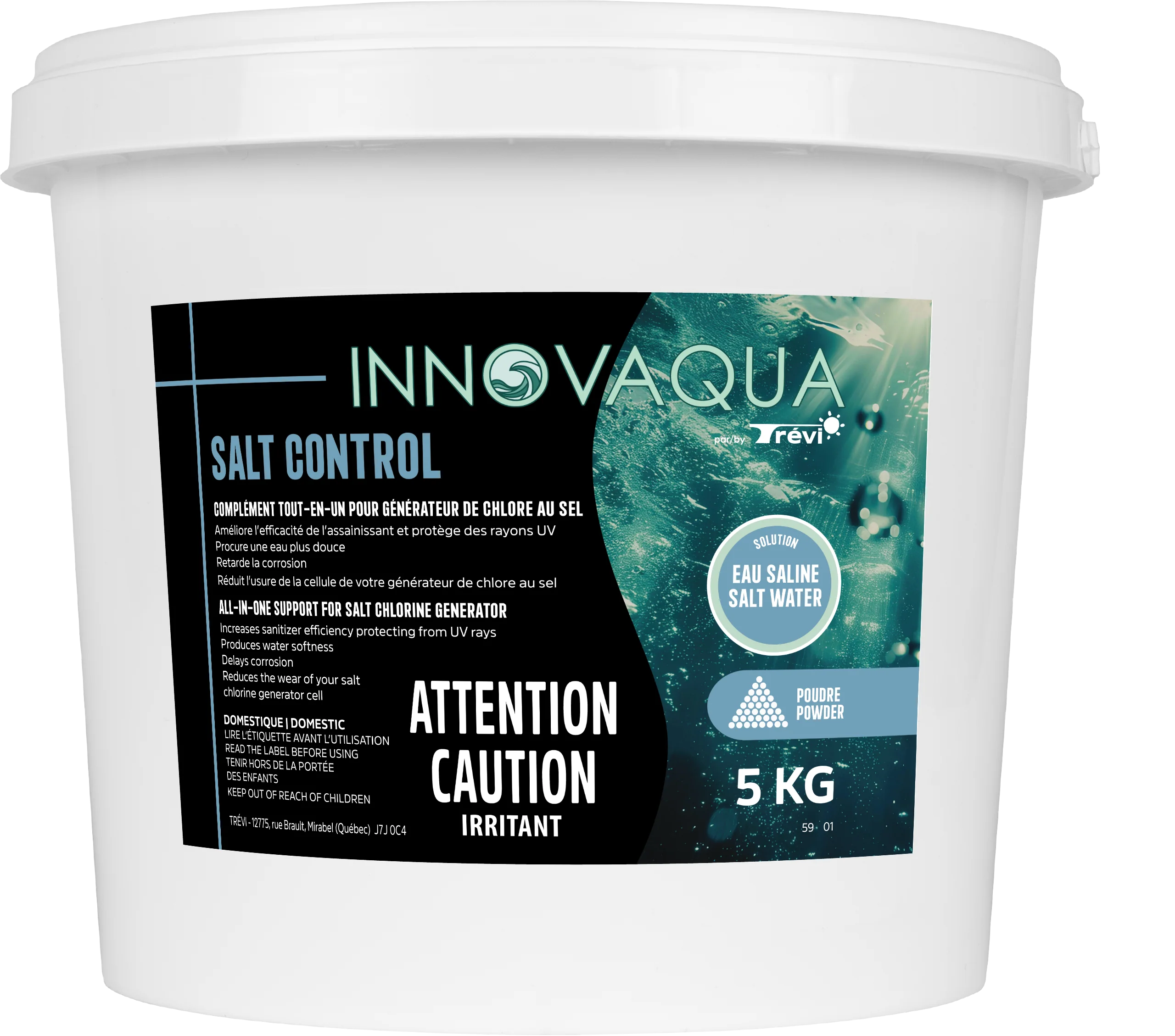 Détartrant et adoucisseur pour piscine au sel - Salt control - Image 2