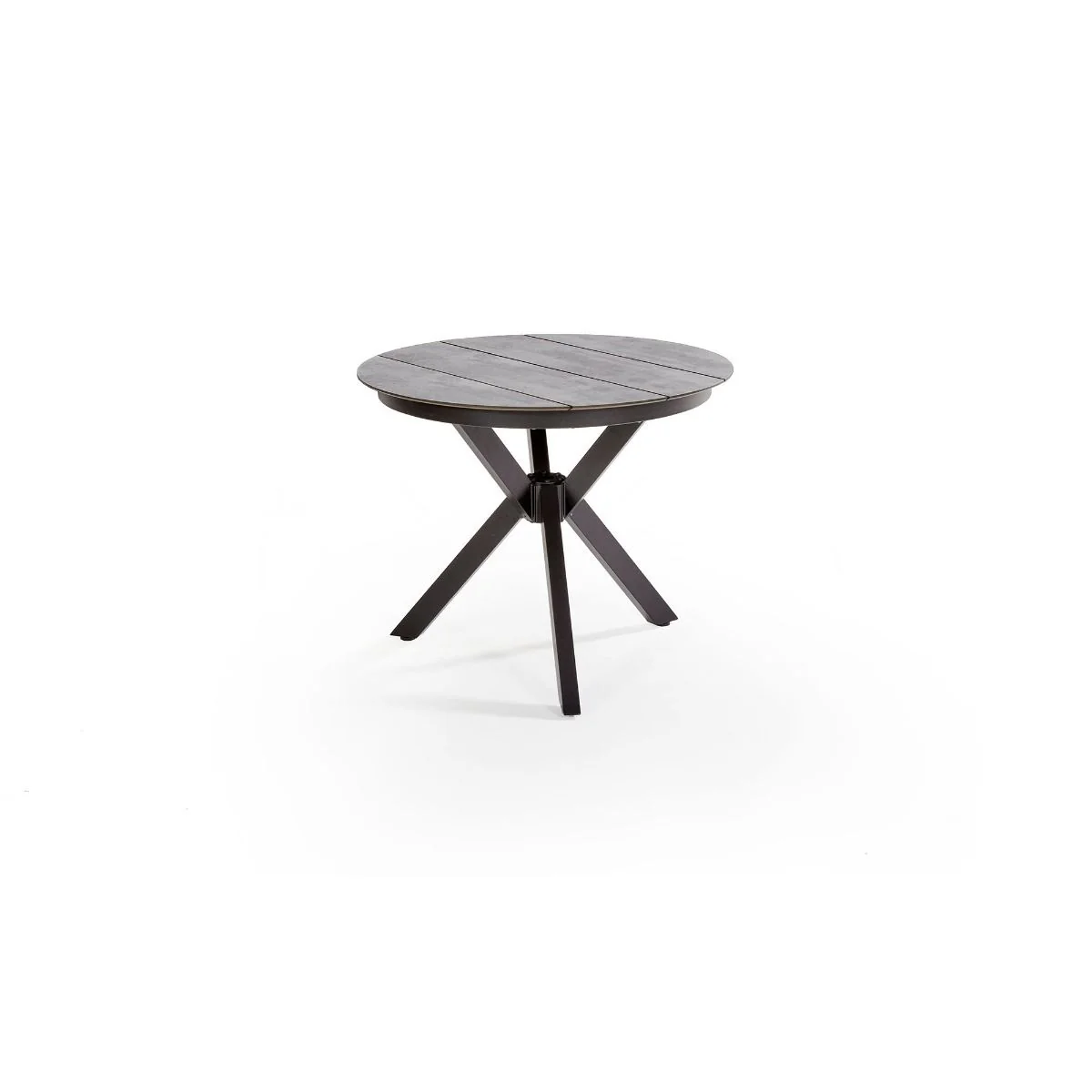 Table Aruba effet de bois gris