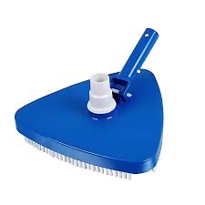 Tête d'aspirateur triangulaire bleu pour piscine