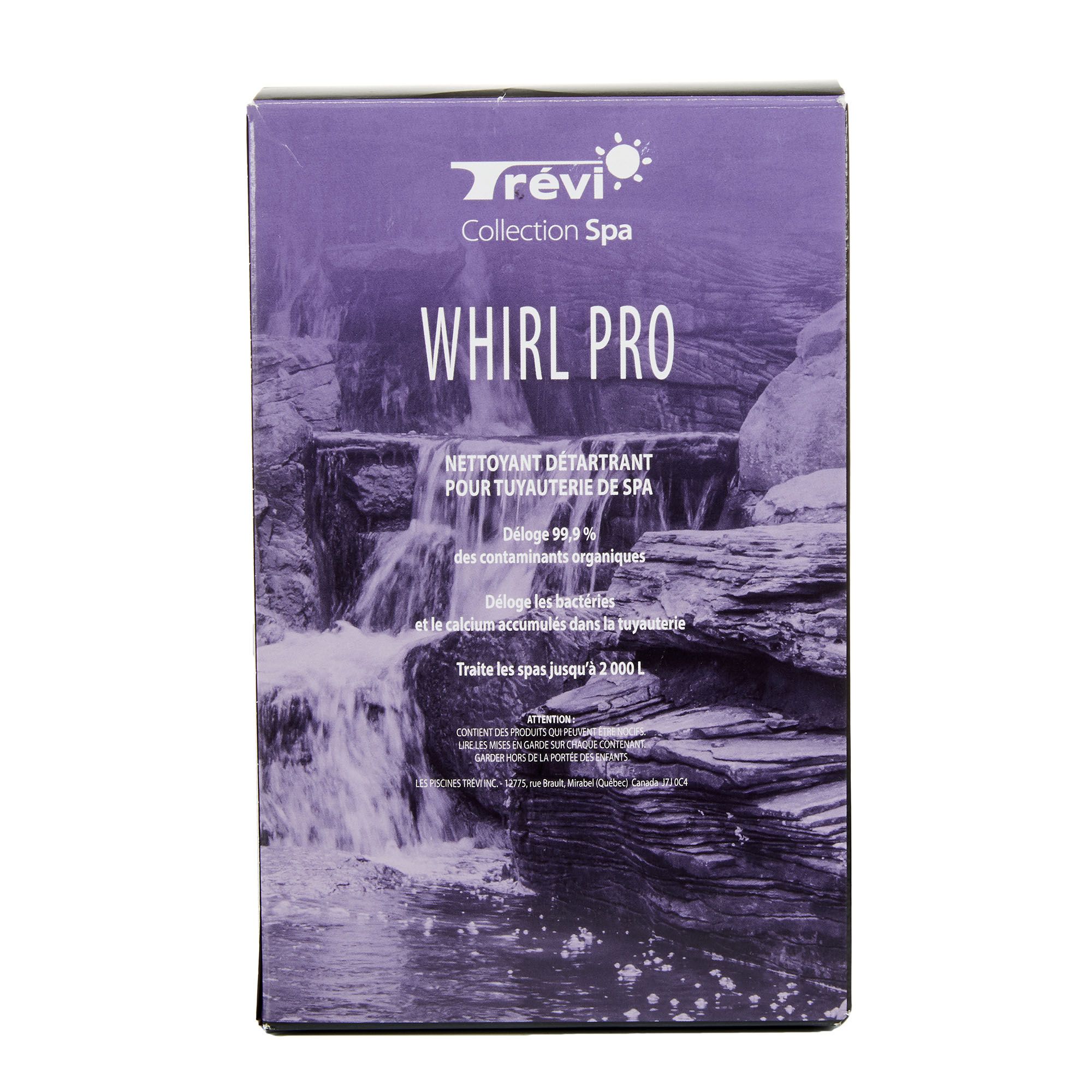 Nettoyant et détartrant pour tuyauterie de spa Whirl Pro
